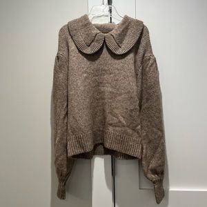 Anthropologie Statement Collar Sweater